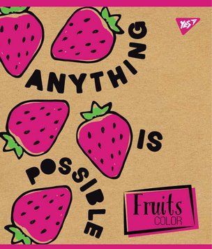Зошит А5 18 Лін. YES Fruits Color Крафт 765097 фото