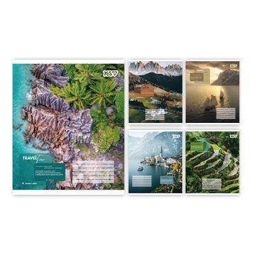 Зошит шкільний Yes Travel line А5 96 аркушів лінія 768827 фото