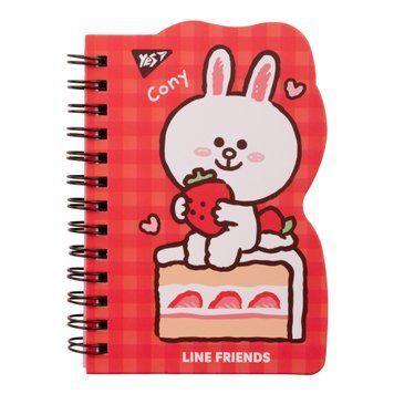 Блокнот Yes Line Friends Cony В7 60 листов клетка 151807 фото