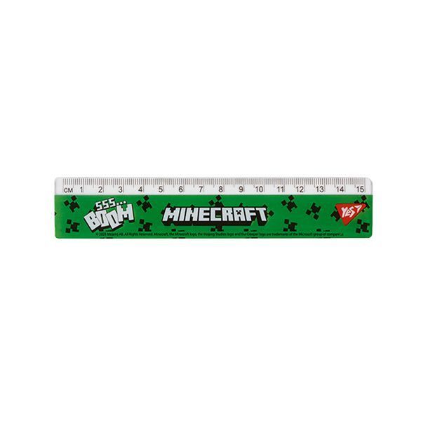 Лінійка Yes Minecraft 15 см 370680 фото