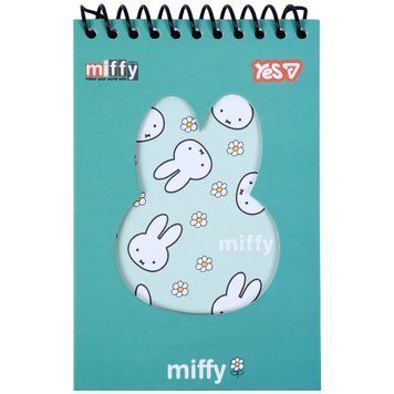 Блокнот Yes Miffy Flowers 100x150 с фигурной высечкой 60 листов клетка 152249 фото