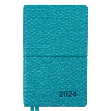 Ежеденевник 12x20см Leo Planner датированный 2024 Glory бирюзовый 352 стр 252412 фото