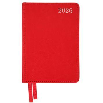 Ежедневник А6 Leo Planner датированный 2026 "City", твердый, красный, 352 страницы 252675 фото