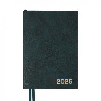 Ежедневник А5 Leo Planner датированный 2026 "Credo", интегральный, изумрудный, 368 страниц 252646 фото