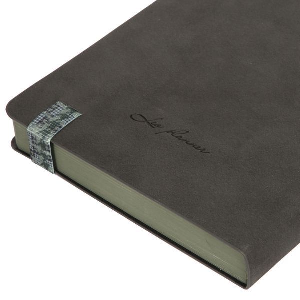 Ежедневник А5 Leo Planner датированный 2026 "Polo", мягкий, графитовый, 368 страниц 252694 фото