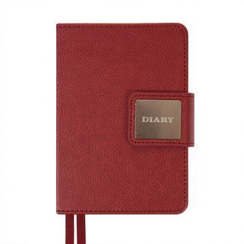 Ежедневник А6 Leo Planner датированный 2026 "Chiara", твердый, бордовый, 352 страницы 252705 фото