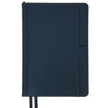 Ежедневник А5 Leo Planner датированный 2026 "Legacy", твердый, синий, 368 страниц 252648 фото